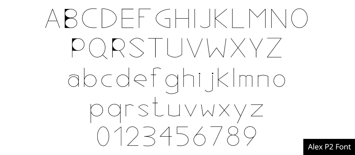 Font Alex P2