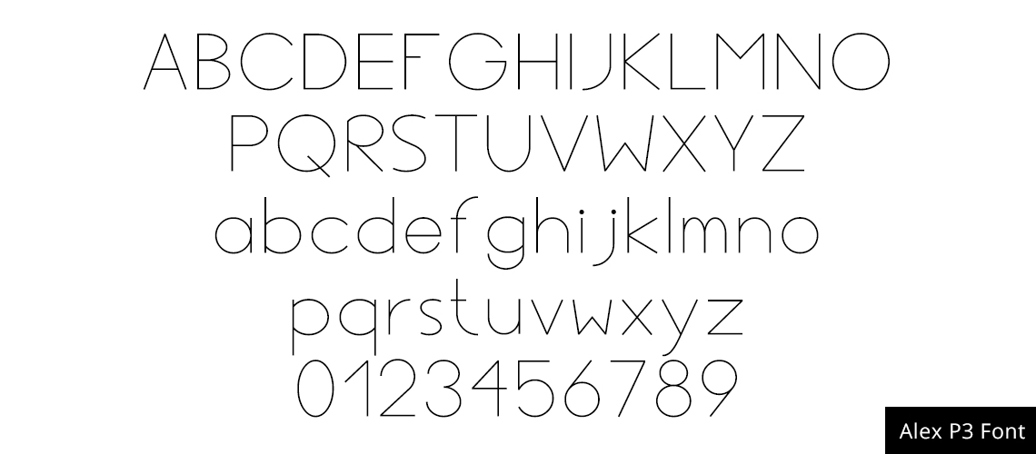 Font Alex P3